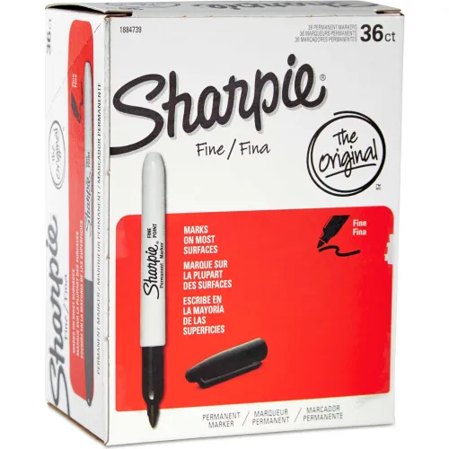 Sharpie Retractable Pen, Fine Point, Black, 3-Count