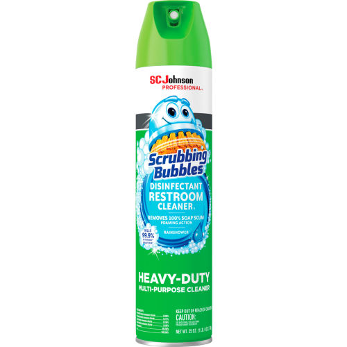 Scrubbing Bubbles Multi Surface Bathroom Cleaner, 25 oz Aerosol Can, 12/Case - 682264