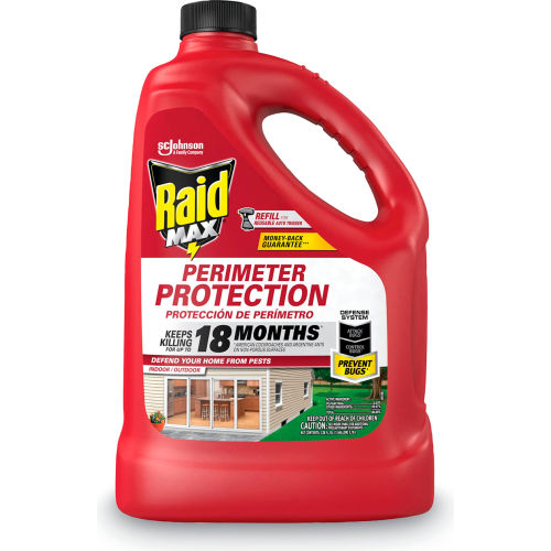 Raid&#174, MAX Perimeter Protection, 128 oz Bottle Refill, 4/Carton