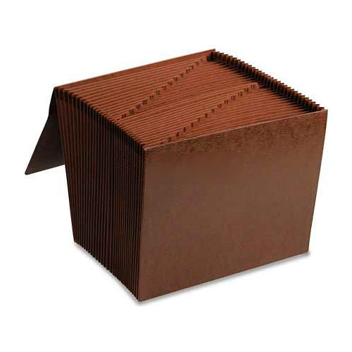 Smead® 131 Accordion Expanding Files, 31 Pocket, Letter, LeatherLike Redrope