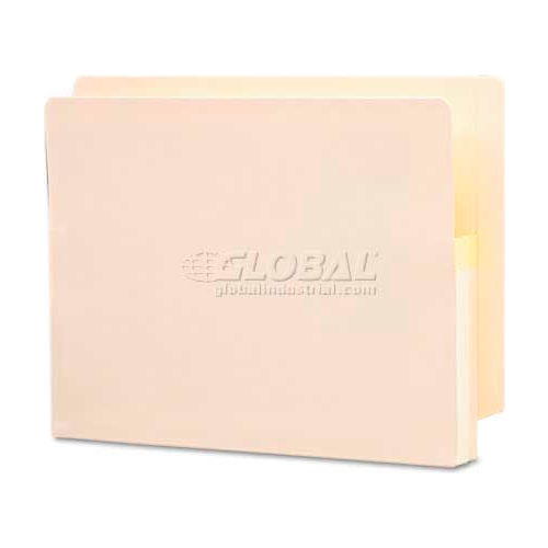Smead® 13/4" Accordion Expansion End Tab File Pocket, Straight Tab, Ltr, Manila, 25/Bx