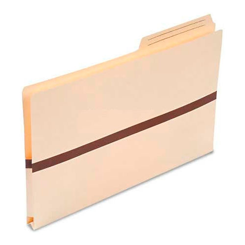 Smead® 1" Accordion Expansion File Pockets, 2/5 Tab, Legal, Manila