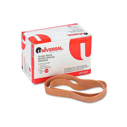Universal&#174; Rubber Bands, Size 107, 7 x 5/8, 40 Bands/1lb Pack