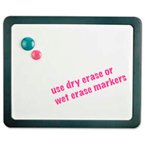 Universal® Recycled Cubicle Dry Erase Board, Plastic Frame, 15-7/8"W x 12-7/8"H, White Melamine