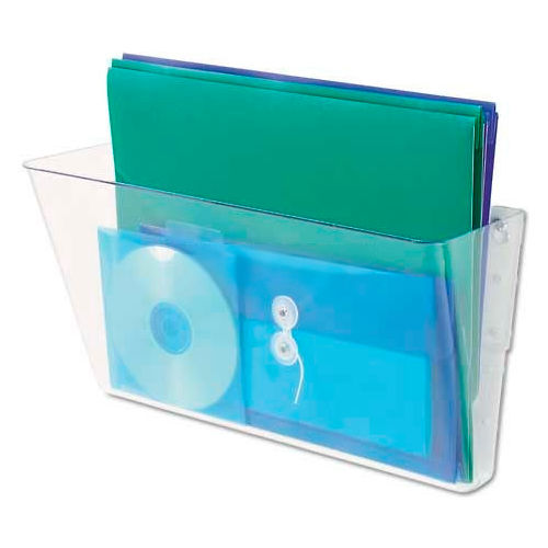 Universal Add-on Pocket for Wall File, Letter, Clear