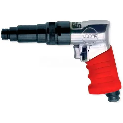 Urrea Adjustable Clutch Screwdriver Rubber Pistol Grip UP780, 1/4" Drive, 1800 RPM, 4 SCFM