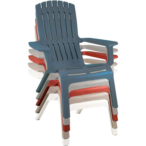 barn red adirondack chairs