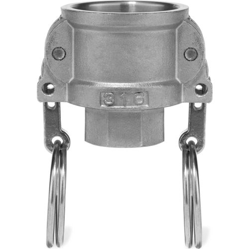 3" 316 Stainless Steel Type D Coupler with Threaded NPT Female End