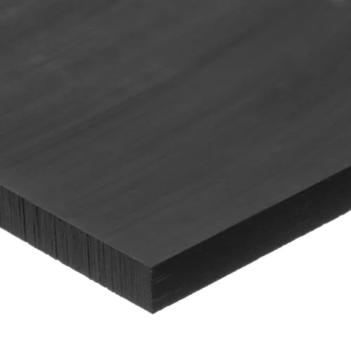 Black UHMW Polyethylene Plastic Sheet - 1" Thick x 6" Wide x 6" Long