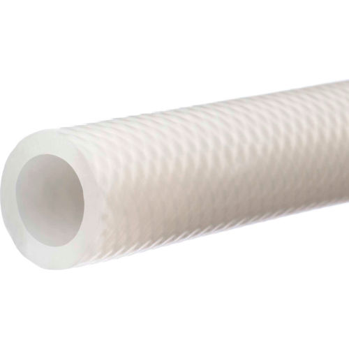 Reinforced High Pressure FDA Silicone Tubing-1/2"ID x 7/8"OD x 2 ft.