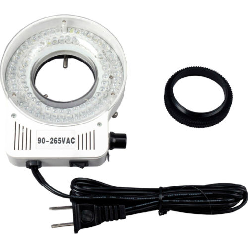 AmScope LED-80S 80-LED Microscope Compact Ring Light with Built-in Dimmer