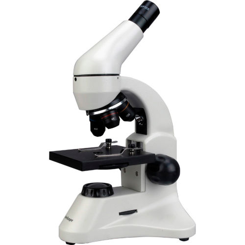 AmScope 40X-1000X Student Microscope With Glass Lens, Metal Frame, Camera, Slides, Book & Cards - View #3