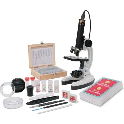 AmScope IQCREW Premium 85+ piece Microscope, Color Camera, Software Kit ...