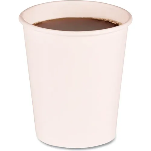 Double Wall Paper Hot Cups, 8 oz, White, 1,000/Carton Double Wall Paper Hot Cups, 8 oz, White, 1,000/Carton