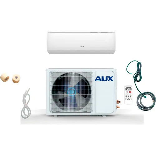 AUX Ductless Mini Split Air Conditioner w/ Heat Pump, 12000 BTU, 1 Ton,  115V, 12ft Lineset
