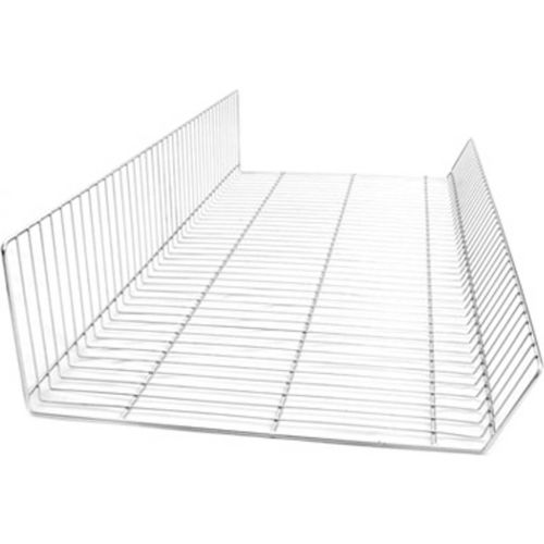Wire Basket, 36"W x 12"D x 4.5" to 8.5"H, Bright Silver - Pkg Qty 6