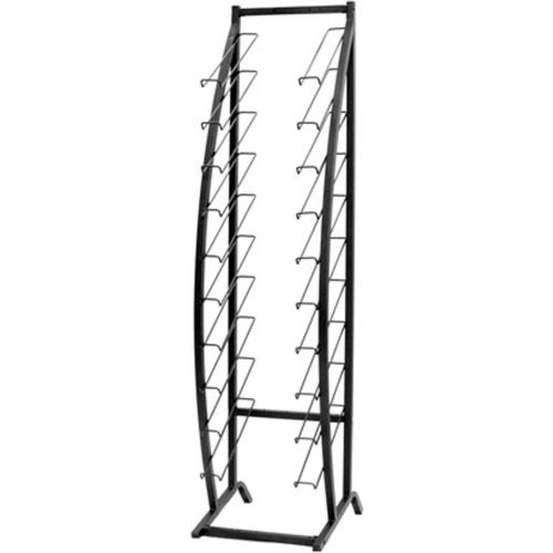 15" to 27"W x 19"D x 78"H Adjustable Waterfall Display, Black