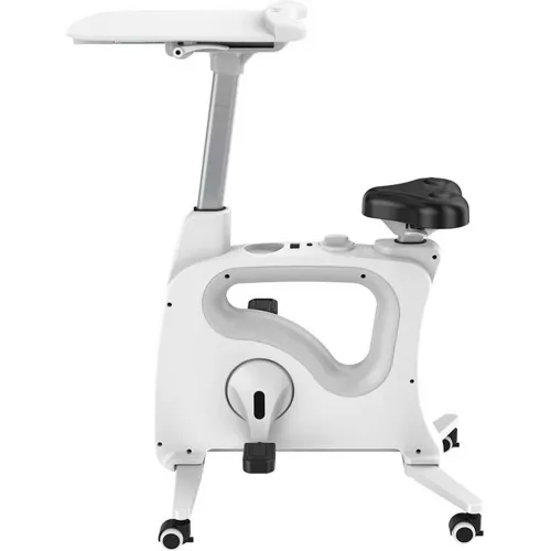 FlexiSpot V9 All-in-One Standing Desk Bike - Deskcise Pro, White