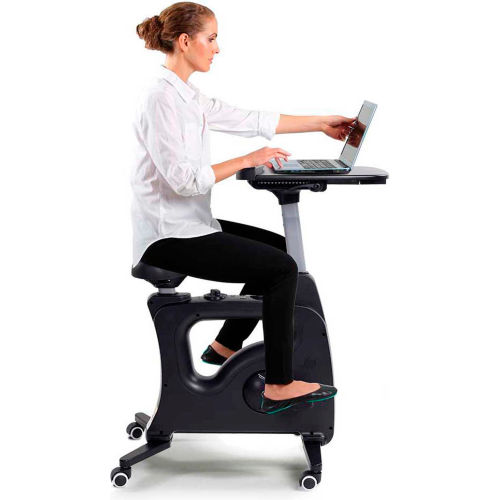 FlexiSpot® V9B All-in-One Standing Desk Bike - Deskcise Pro, Black