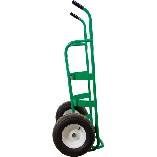 Valley Craft 2-Wheel Steel Drum Hand Truck with Solid Rubber Wheels and Security Cable Chime Hook, 1000 lb Capacity (F81735A7C)