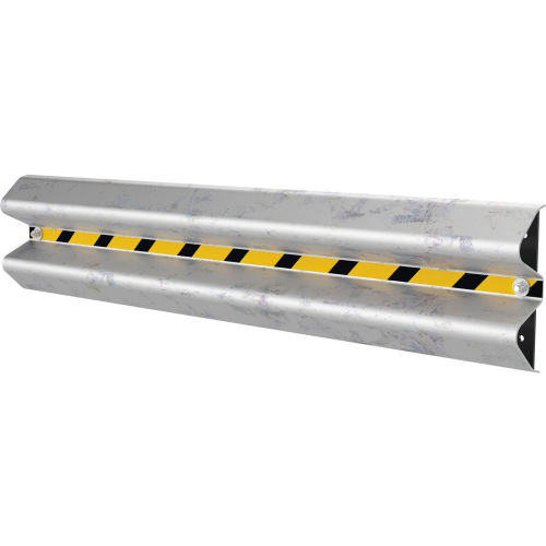 Vestil Wall Mount Guard Rail 7' L, Hot Dip Galvanized Steel