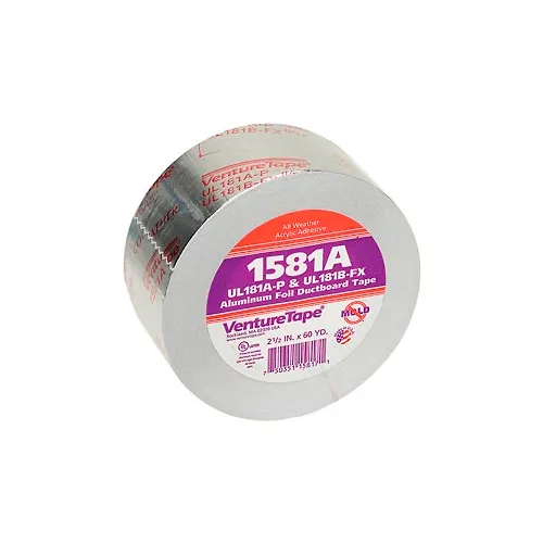 3M™ VentureTape Foil Tape, 2-1/2 IN x 60 Yards, 1581A-G075