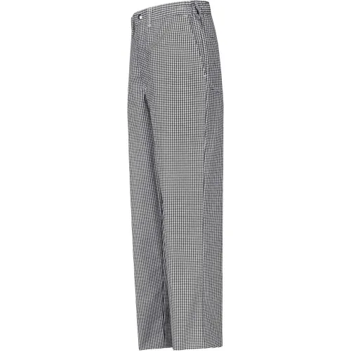 Chef Designs Cook Pants, Black & White Check, Polyester/Cotton