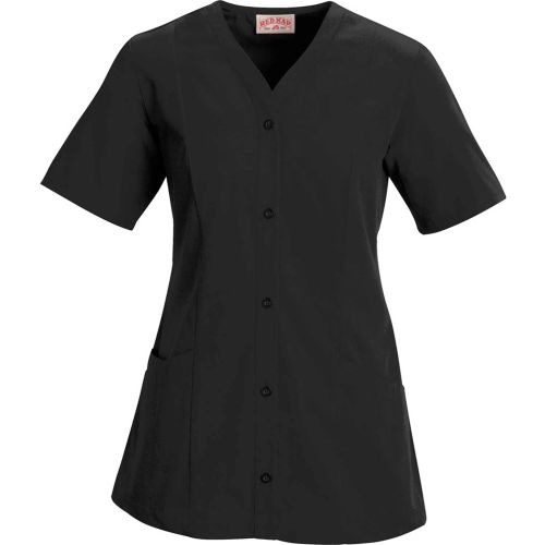 Red Kap&#174; Women's Easy Wear Tunic Short Sleeve Black XL - 9P01