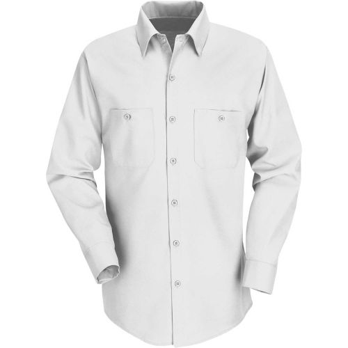 Red Kap® Men's Industrial Work Shirt Long Sleeve White Regular-M SP14