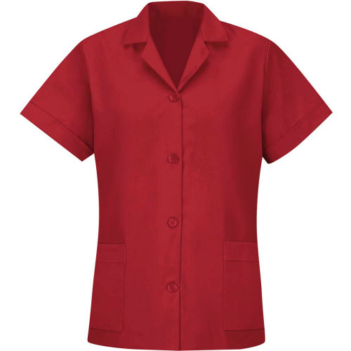 Red Kap&#174; Women's Smock Loose Fit Short Sleeve Red M - TP23