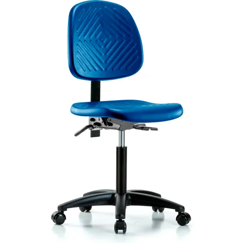 Blue Ridge Ergonomics™ Industrial Chair - Polyurethane - Blue