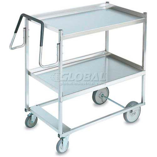 Vollrath® Steel Ergonomic Cart w/2 Shelves, 650 lb. Capacity, 20"L x 20"W x 441/2"H