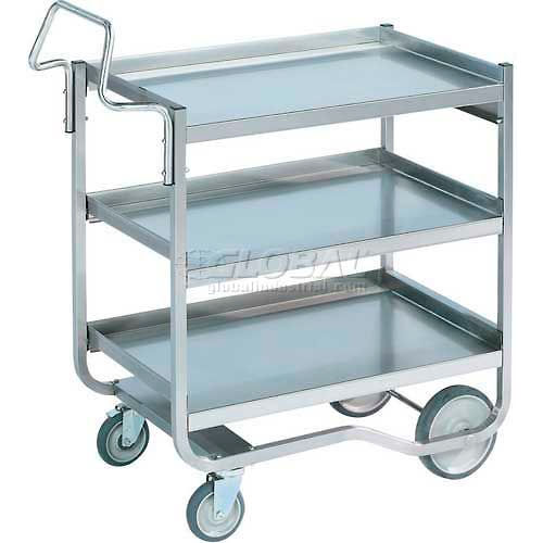 Vollrath&#174; Stainless Steel Standard Cart w/3 Shelves, 900 lb. Capacity, 23&quot;L x 23&quot;W x 44-1/2&quot;H