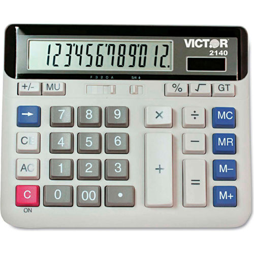 Victor® 2140 Desktop Business Calculator, 12-Digit LCD