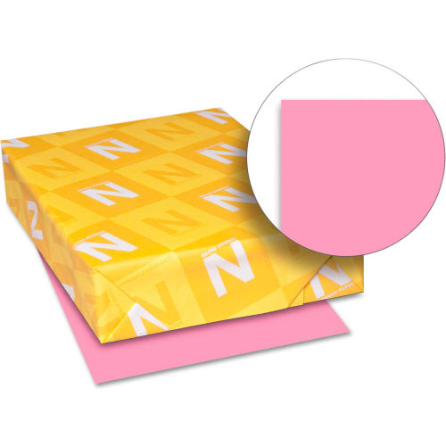 Neenah Paper Astrobrights Colored Card Stock 21041, 8-1/2&quot; x 11&quot;, Pulsar Pink&#8482;, 250/Pack