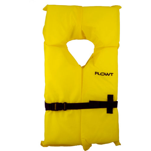 Flowt 40003UNV AK1 Life Vest, Yellow, Universal Adult