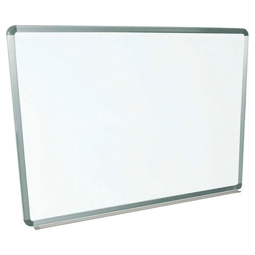 Magnetic Dry Erase White Board - 48 x 36 - Steel Surface - Aluminum Frame
																			