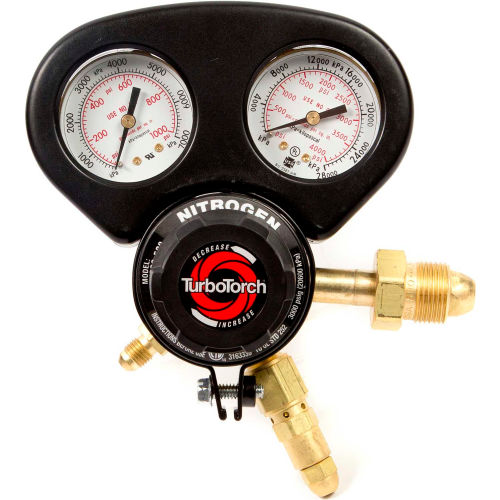 TurboTorch® Nitrogen Purge Regulator, DP250-800-580, 1/4" Outlet Connection, CGA 580, 4000 PSI