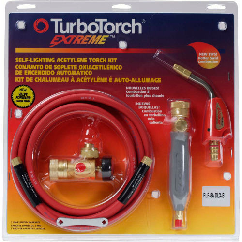 TurboTorch&#174; EXTREME Self Lighting Torch Kit, PLF-8ADLX-B T-Kit Swirl For B Tank/Air Acetylene