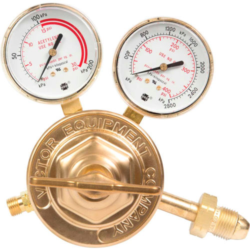 Victor® Single Stage SR 460, ACY-High Capacity, A (15 PSIG),CGA510, 9/16-18 UNF LH Regulator