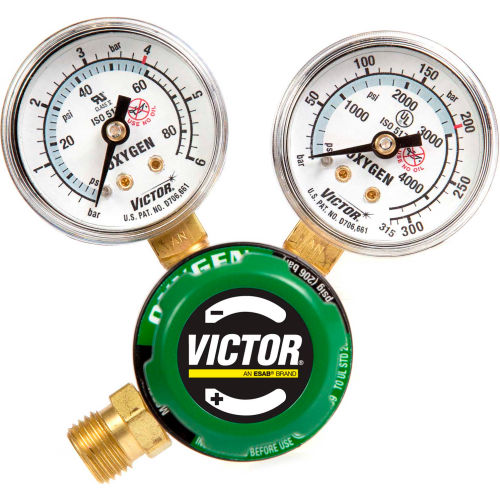 Victor&#174; Regulator Single Stage-Oxygen G150-60-540R 020 "A", Brass, CGA-540, 3000 PSI