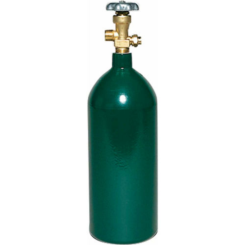 TurboTorch® OX-20 Oxygen Tank, 20 cu ft, Cylinder, CGA-540, Gray, 5.1"Dia., Empty
