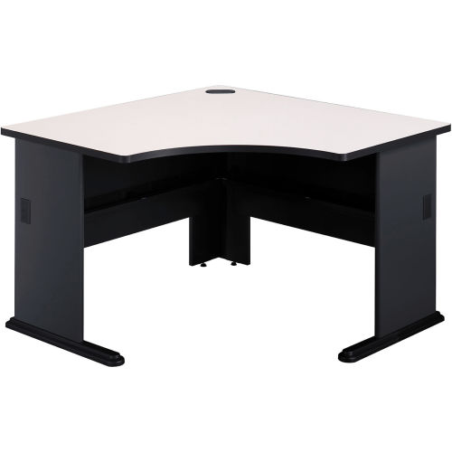 Bush Furniture Corner Desk 48" Slate/White Series A