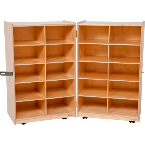 Folding Vertical Storage without Trays