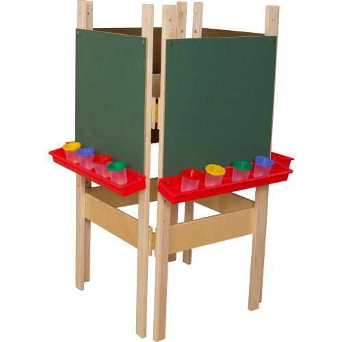 Wood Designs&#8482; Four Sided Easel with Chalkboard