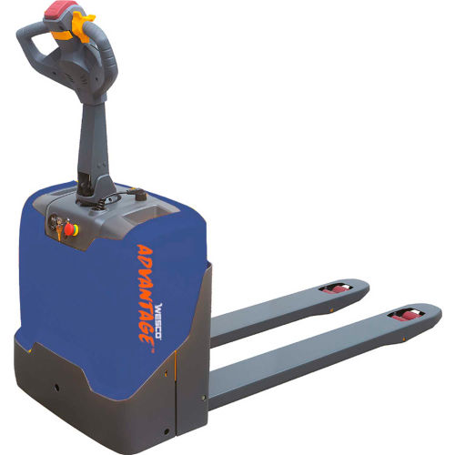 Wesco® Advantage Pro Max SelfPropelled Electric Pallet Jack Truck 27"W x 48"L 4400 Lb. Cap.
