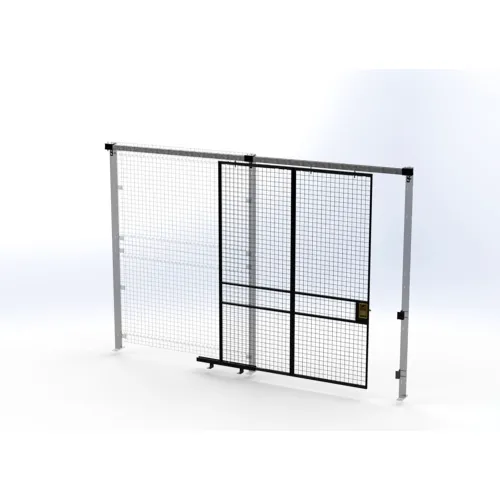 Husky Rack & Wire™ Welded Wire Security Partition Slide Door, 6'W x 8'H ...