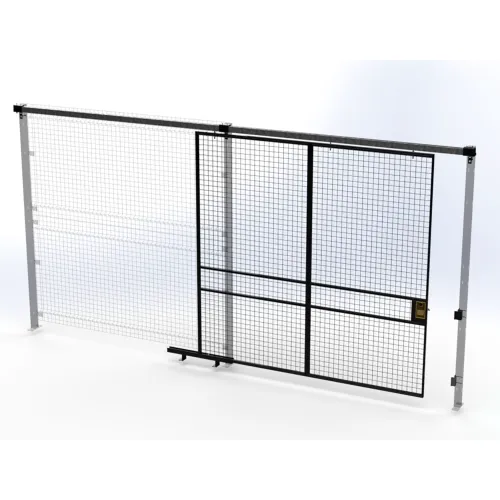 Husky Rack & Wire™ Welded Wire Security Partition Slide Door, 8'W x 8'H ...