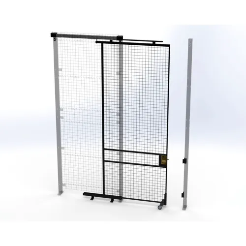 Husky Rack & Wire™ Welded Wire Security Partition Tunnel Slide Door, 4 ...
