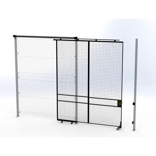 Service Rack Tunnel Husky Rack & Wire™ Welded Wire Security Partition Tunnel Slide Door, 8 ...